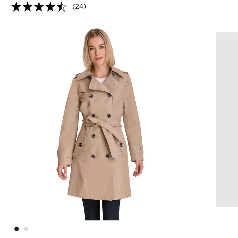 London Fog Tan Trench Cowt